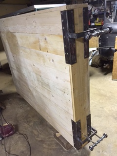 Vue du haut de la porte avant peinture