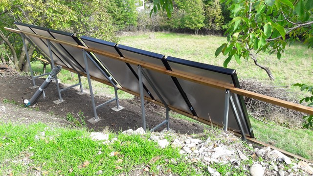 Structure panneaux solaires thermique