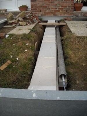 Béton cellullaire sous terrasse